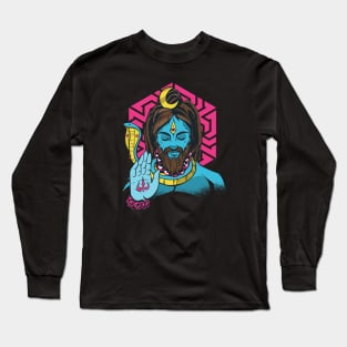 Lord Shiva Illustration Long Sleeve T-Shirt